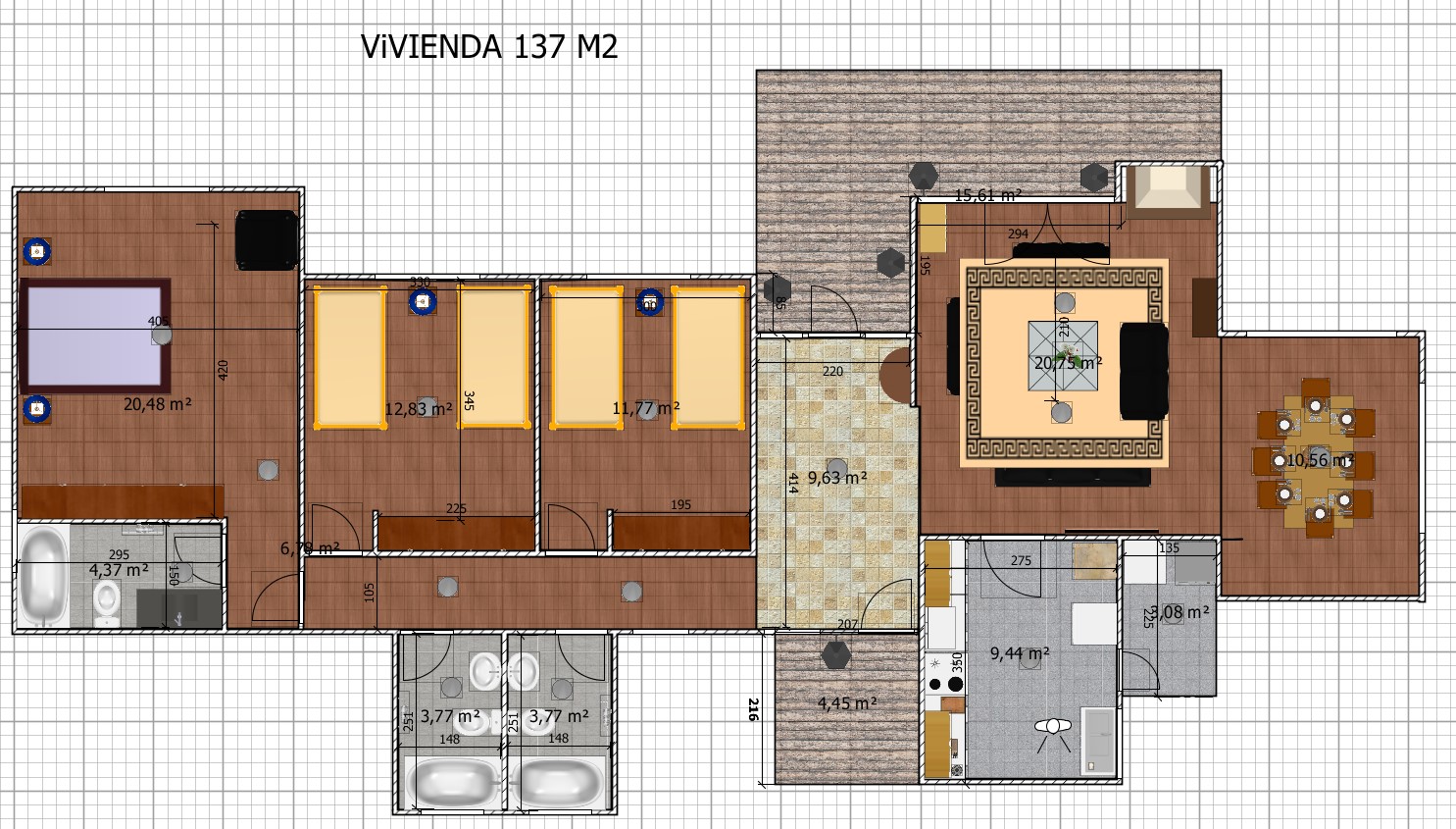 Casa 137m2 - Vista 2