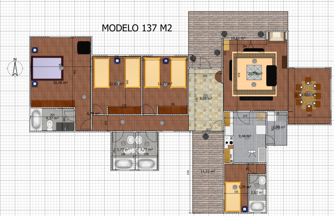 Modelo Casa 137 M2